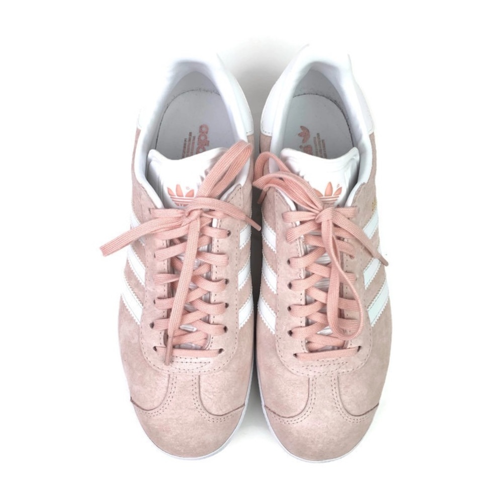 adidas Gazelle VAPOR PINK/WHITE/GOLD sneakers Sz 7